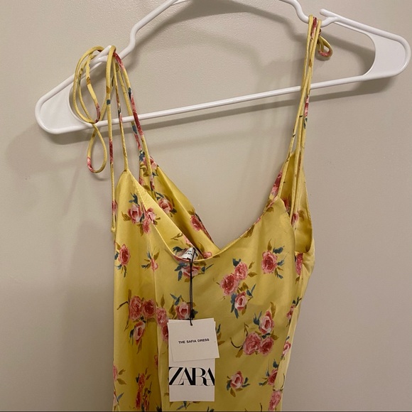 Zara Dresses Zara Draped Floral Print Dress Poshmark